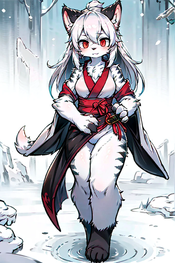 {clioranko style:1.05,rella style:0.8,QUASARCAKE style:1.4,Rolua style:1.1},Best quality,Very detailed,,light,Ray Tracing,Golden Ratio\),Correct anatomy,Two hands and two feet,individual,individual,furry,furry,hairy,hairy,White Tiger少女,White Tiger,White Tiger,White Tiger少女,全身White hair,White Hair,White hair,Snow background,Field background,Snow background,Snowstorm Background,Snow and ice theme,Hanfu,Hanfu下摆,遮住腿的Hanfu下摆,穿着Hanfu,中式Hanfu,手持Long Sword,Sword in hand,Martial arts style,手持Long Sword的White Tiger少女,Full body close-up,Lean forward,Juhechop,Draw the sword and cut,手持Long Sword,持有Long Sword,拿着Long Sword,Long Sword,Long Sword,Long Sword,Highlight the role,Sassy,cool girl,indifferent,Cold,Loose long hair,Loose long hair,Cold气质,Loose long hair,Cold,indifferent的眼神,Messy hair,cruel,Crazy temperament,mad girl,Blood-red eyes