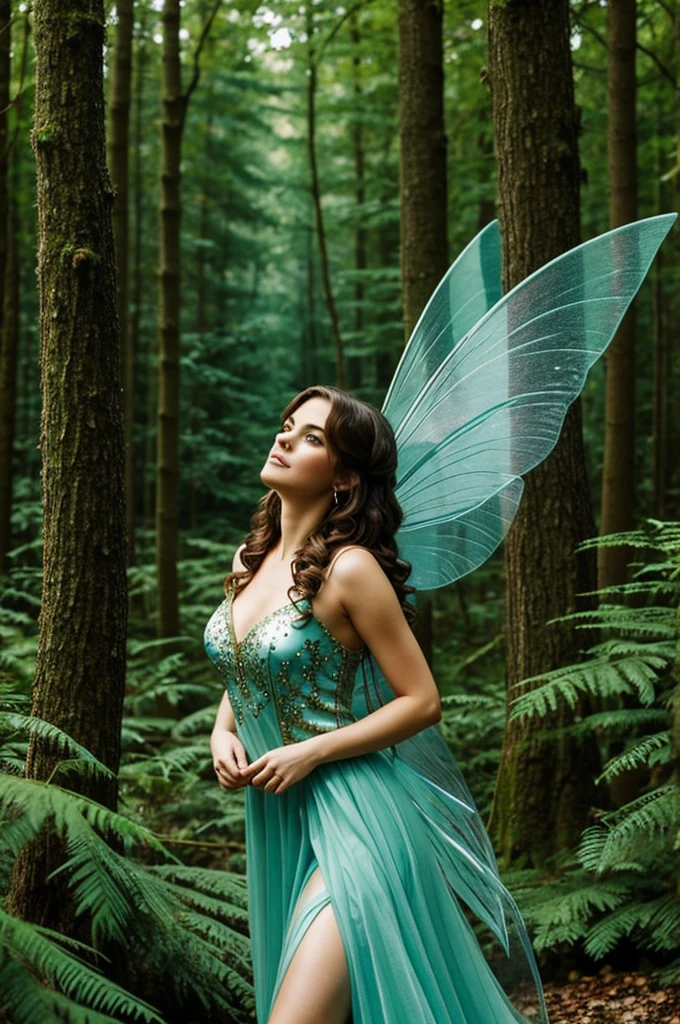 Beautiful fairy in her forest 
