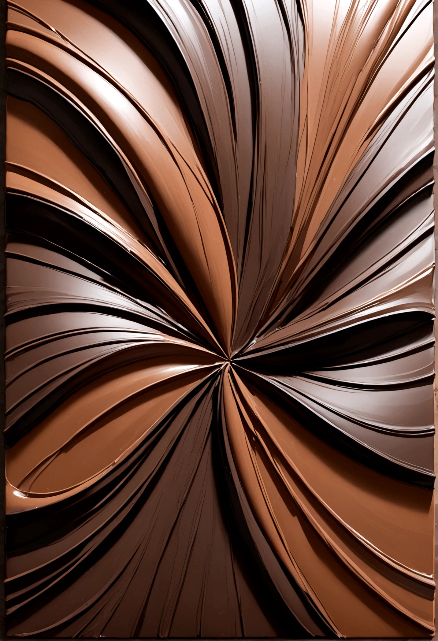 chocolate abstract brush texture painting