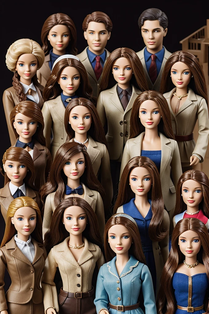 7 engineering dolls, 5 men and two women