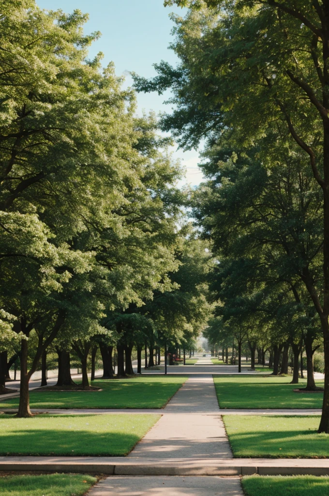 Liminal space of a park