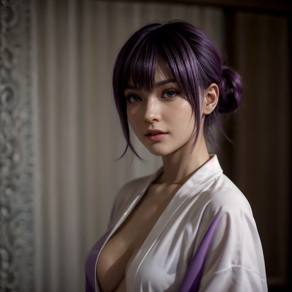 Ayane, (best qualityer,ultra detali,realisitic:1.37), Ayane, beautifull detailed face,perfect symmetry,perfectly shaped body,perfect make-up,bright coloured,studio lighting