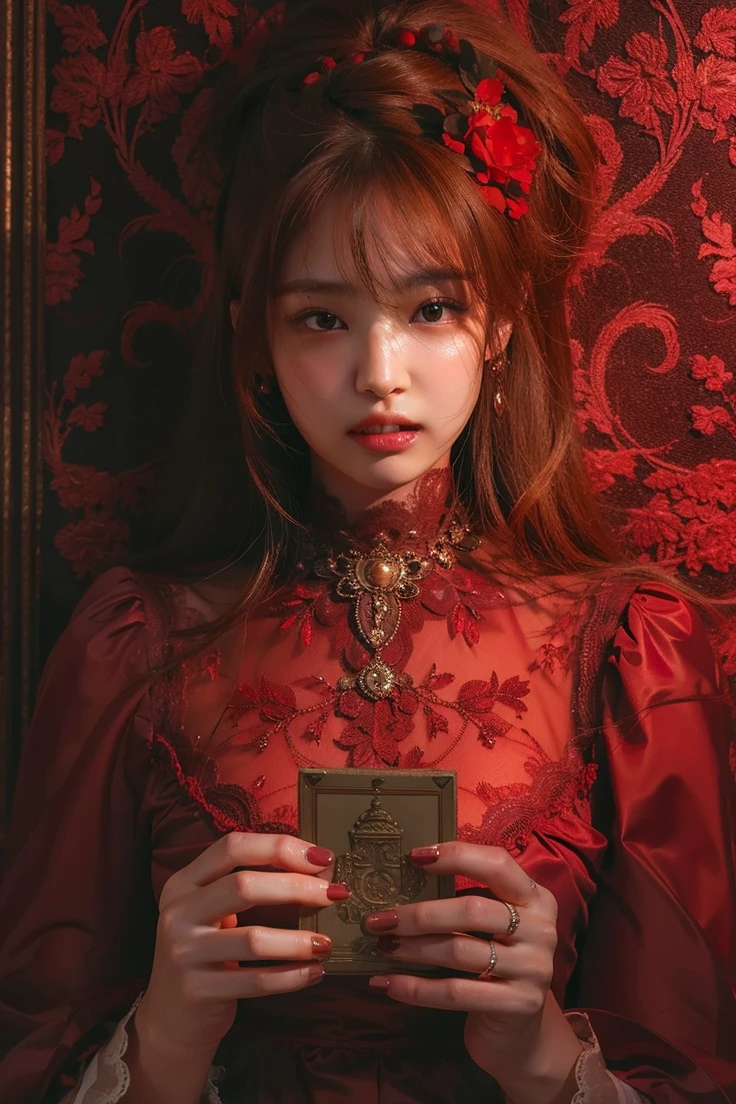 Best quality, masterpiece, ultra high res, (photorealistic:1.4), raw photo,1girl, solo, realistic, lips, looking at viewer, teeth, long hair, parted lips, nose, upper body, brown hair, simple background, brown eyes, black dress,