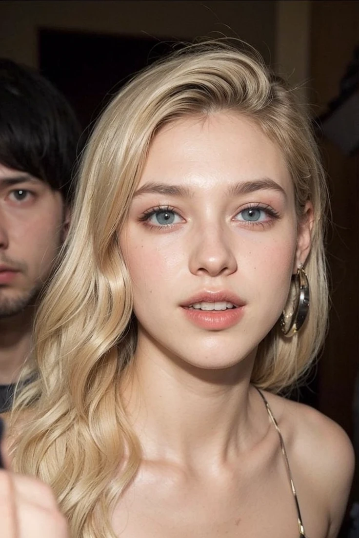 (sharp focus:1.2), photo, attractive young woman, (beautiful face:1.1), detailed eyes, luscious lips, (smokey eye makeup:0.85), (huge breasts:1.0), (fragile body:1.2), (wavy blue hair:1.2), wearing (revealing dress:1.2) on a (cliffside:1.2). (moody lighting:1.2), depth of field, bokeh, 4K, HDR. by (James C. Christensen:1.2|Jeremy Lipking:1.1).