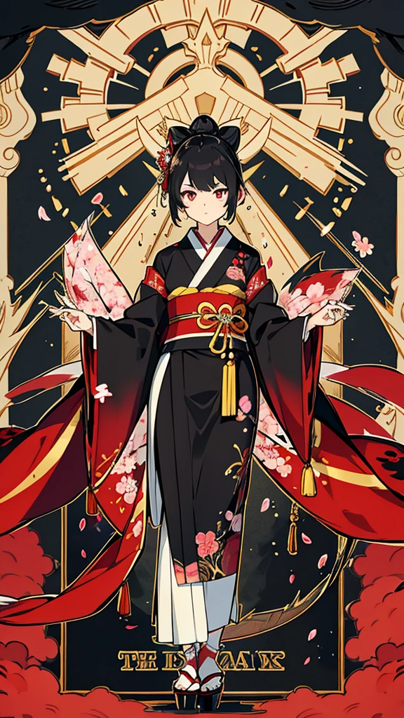 Aiko is a japanese striking figure with long, raven-black hair often styled in a traditional bun adorned with ornate hairpins. Her eyes are sharp and dark, reflecting her keen intellect and unwavering determination.
Aiko wears a beautifully crafted kimono, tailored for both elegance and combat. The kimono is deep crimson with intricate gold embroidery depicting dragons and cherry blossoms, symbolizing her strength and grace. Underneath, she wears a practical hakama for ease of movement.