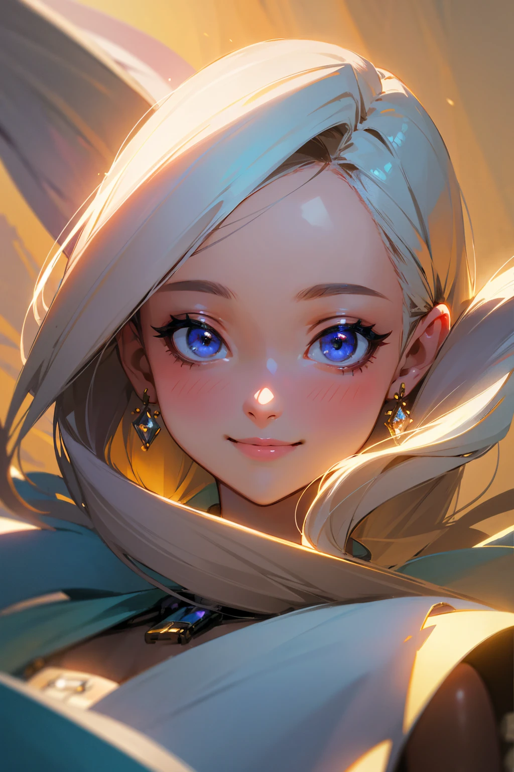 Photorealistic、Highest quality、Highest Resolution、Highest quality、8K、1人のBeautiful woman、Beautiful woman、Beautiful woman、Delicate face、smile、Smile、looks fun、Upscaling、Beautiful background、