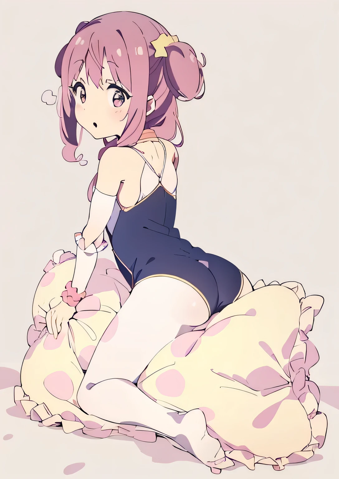 （best quality， masterpiece），mine   , details), (Light and shadow oxtail  , bed background, Cute girl posing on pillow ，Pillow,（piles of Pillow），Upholstered，（（four poster bed）），Soft pillow quotation，Lots of Pillow，（Pillow），The love surrounding the protagonist，steam，Luxury Pillow），（luxury bed），（Gorgeous pattern pillow），luxurious pillow，（bedroom ），pillow ，hump，open mouth，red eyes ,  kneeling,（Love around the protagonist），（Steaming hot），（pillow）,Four poster bed，Canopy bed，Lots of pillow heads，princess bed  , frilled pillow  ,   long hair  ,  frilled pillow ,  (pink polka dot pillow)