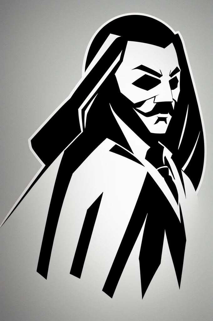 Create a very easy animated white silhouette of a very animated anonymous superhero 