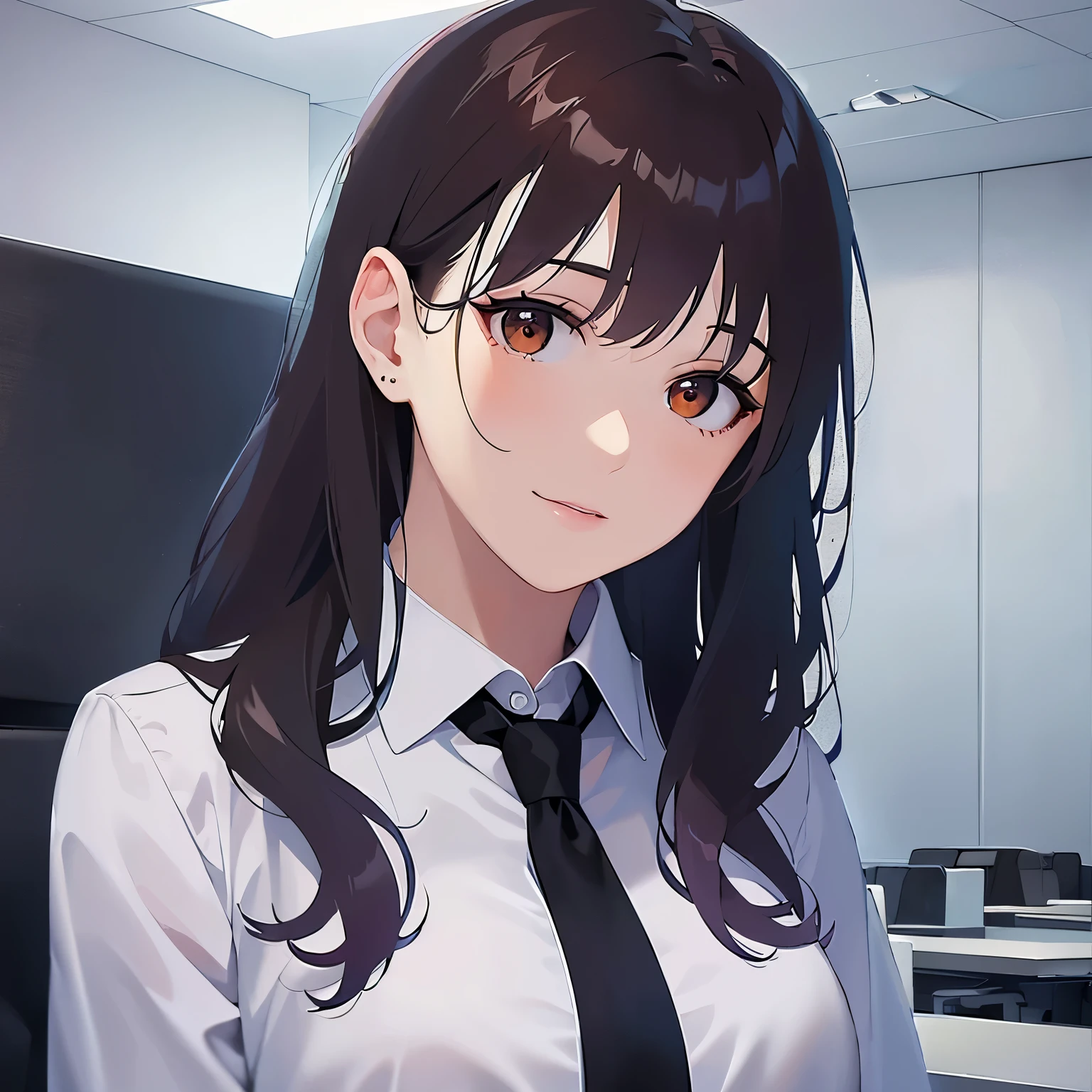 Background is an office room
