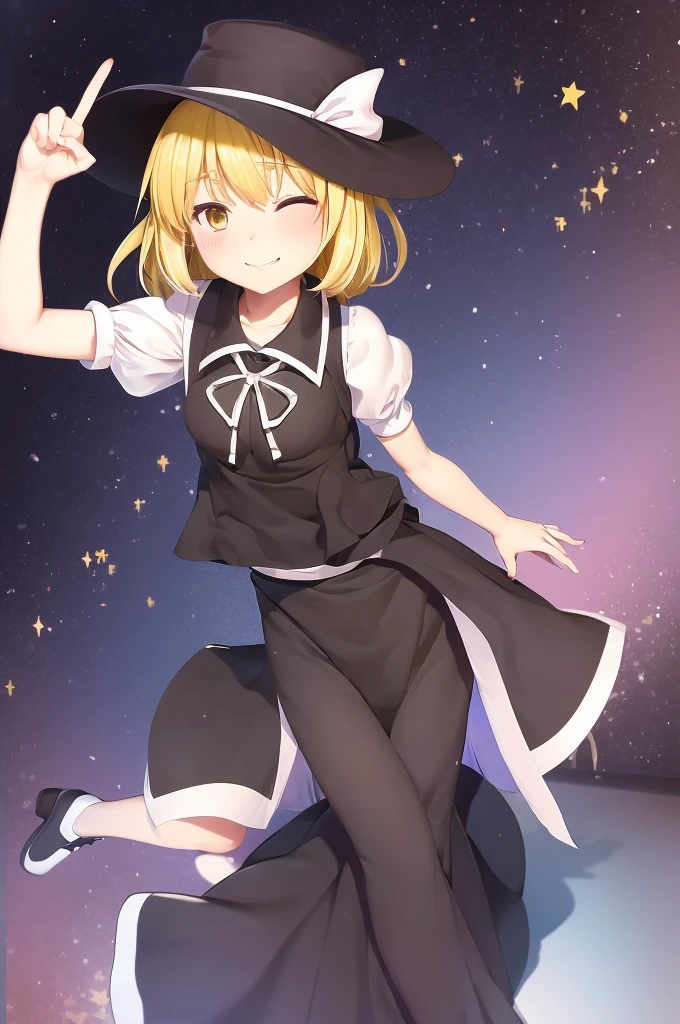 1girl, , , masterpiece, best quality, 10 years old, medium blonde hair, forehead visible bags, yellow eyes, hat, heart, black headwear, puffy short sleeves, log black skirt, heart hads,,1girl, solo, yellow eyes, yellow hair, bow, hat bow, socks, black footwear, black skirt, short sleeves, yuki (touhou), black vest, white sleeves, frill skirt, light smile, from behind, to lift up one’s skirt, cowboy shot, from front, standing , raise one leg, crossed arms, arms up behind, arms behind back, hand between legs, put hands hip, one hand on hip, forward hands, arms raised in the air, punch hands, peace sign, waving, put up index finger, sit, lie down, closed eyes, lie face down, looking back, put one hand chest, leaning forward, cleavage, close up, horizontally outstretched arms, horizontally outstretched legs, front view, front face