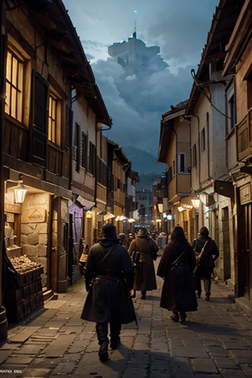 generates image of *video game city** with a captivating atmosphere. the **NPCs** (non-player characters) they mix in the cobblestone streets. Some are merchants, with rustic clothing and carts full of merchandise. others, the **guards**, They wear robust armor and carry traditional weapons, vigilando the portones y las murallas.

Overnight, the city changes. the NPCs están menos activos, some patrol with torches, while others rest in the local taverns and inns. The **windows** de the edificios, carved in stone and wood, glow weakly by the light of candles or oil lamps. Medieval architecture creates a mysterious and welcoming atmosphere. 🌙🏰