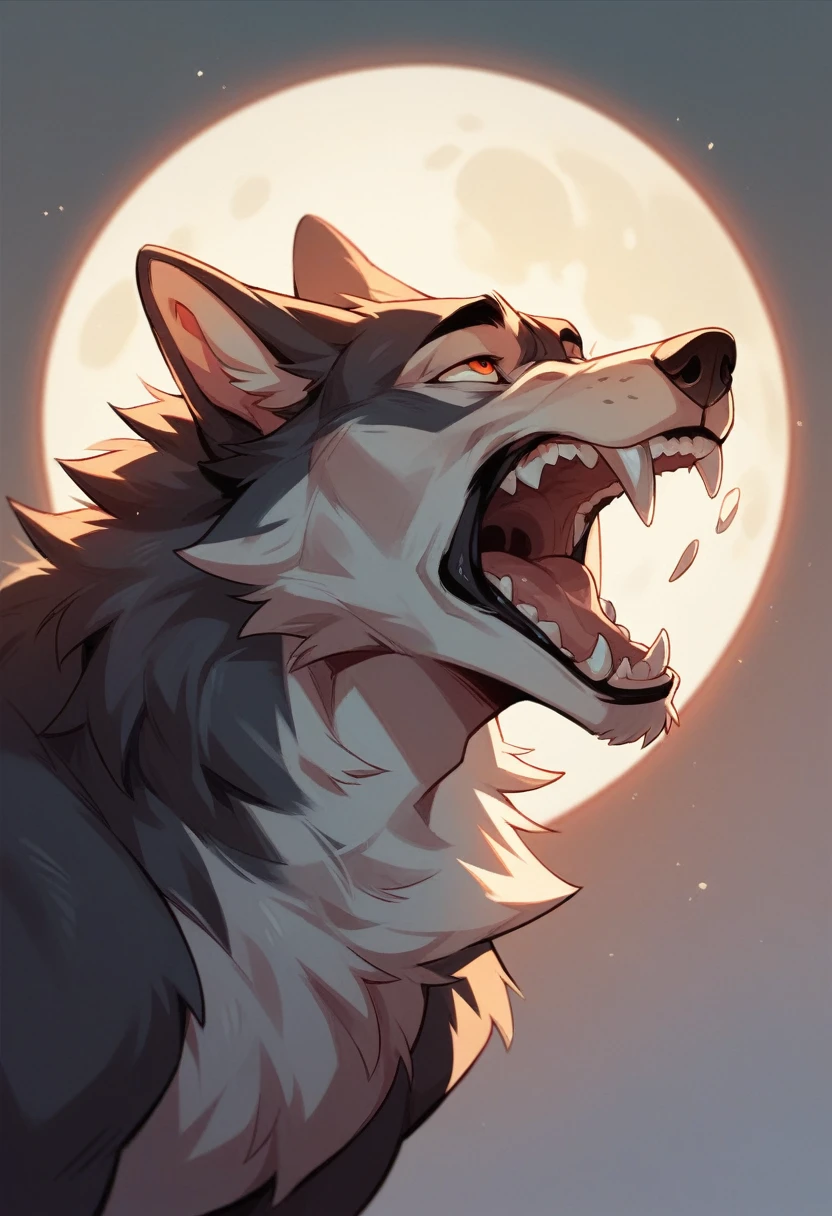 Wolf,howling,Genuine,full moon,Sharp Eye