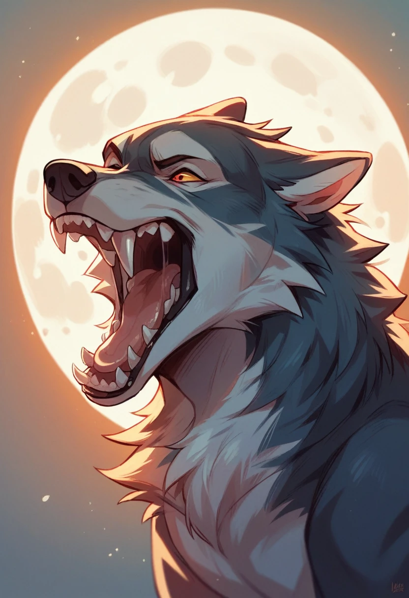 Wolf,howling,Genuine,full moon,Sharp Eye