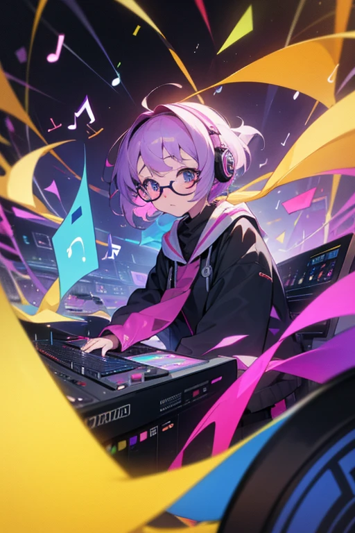 A background filled with scattered musical notes in various sizes and colors
A background completely filled with scattered musical notes in various sizes and colors, covering the entire screen.
beautiful girl colorful image
disk jockey DJ mixer
Glasses girl Glasses girl Glasses girl