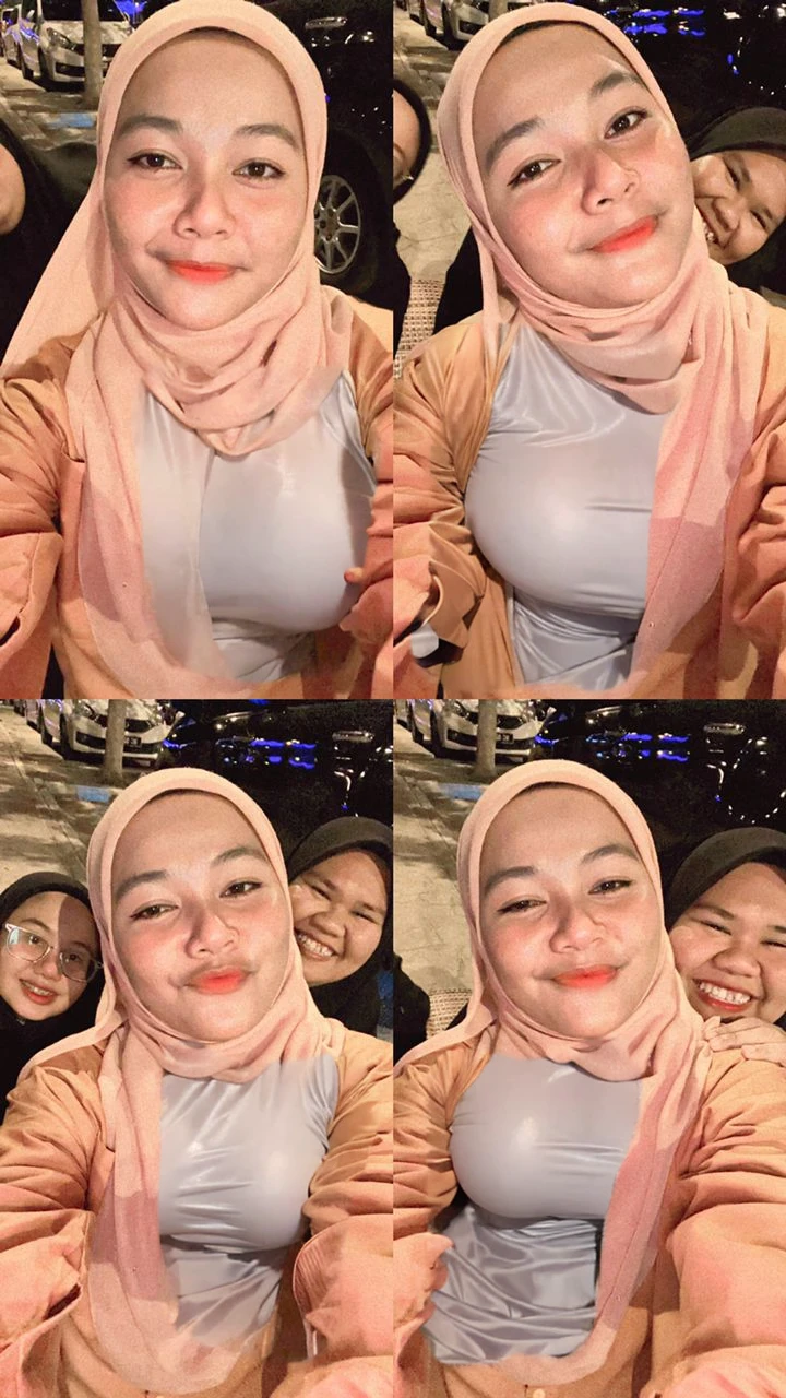 High resolution UHD, Improvement of quality, Soft lighting, Highly detailed, Very detailed on clothes, high quality clothes, Advanced Details, Sharp Focus, High resolution, Big Breasts, Breasts Covered With Hijab and Dress, Real clothes, Real Lighting, Same clothes, Same Clothes With Big Breasts, Big Boob Undershirt Covered