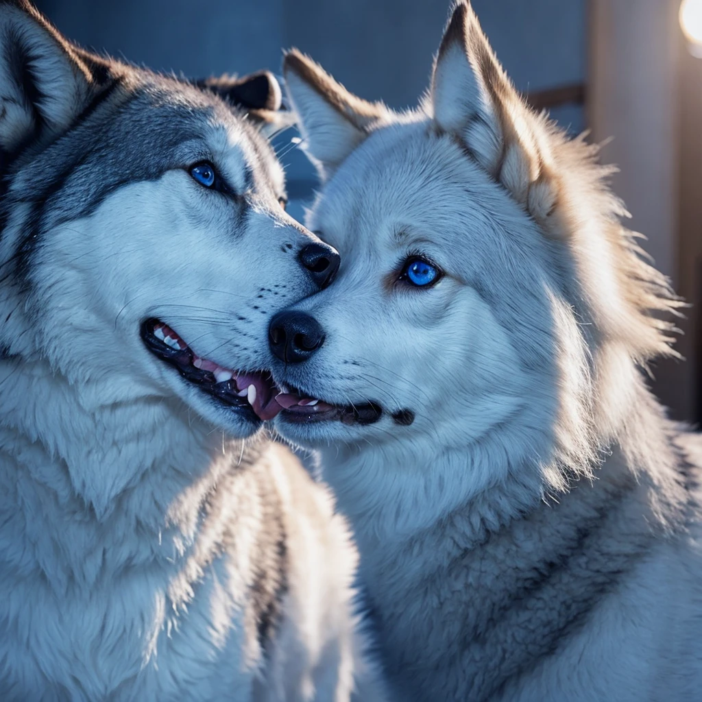 Wolf,howling,Real,blue eyes