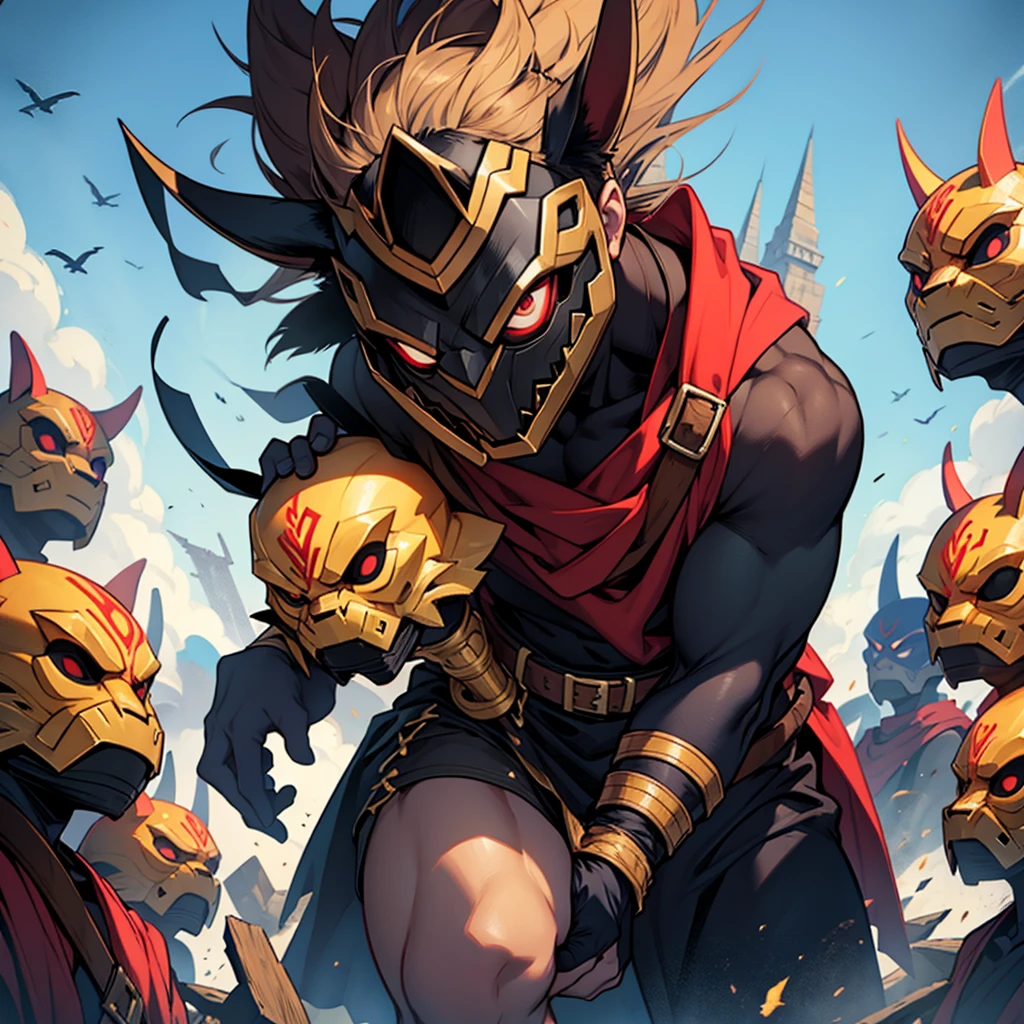The hero has the curse of a thousand omni masks