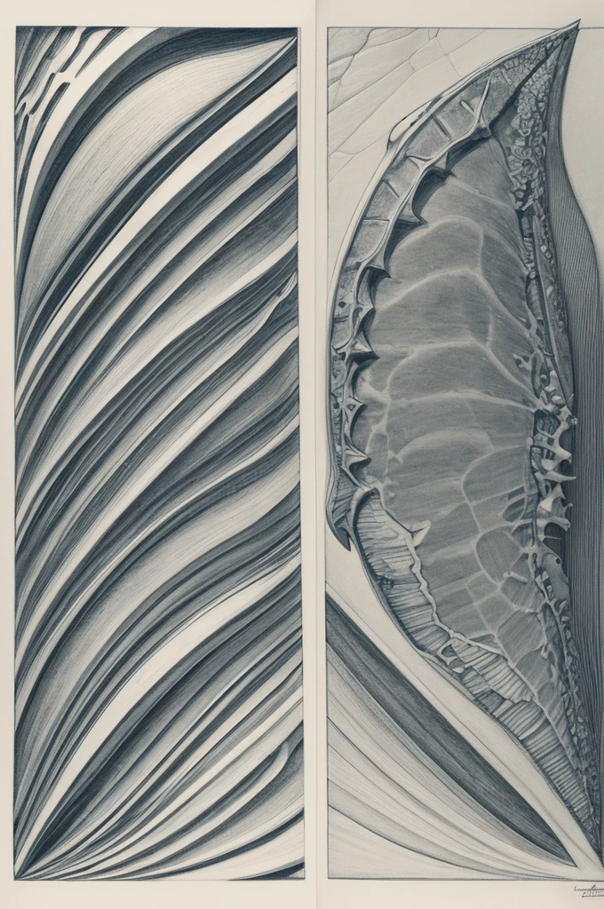 Drawing of cartilaginous tissue