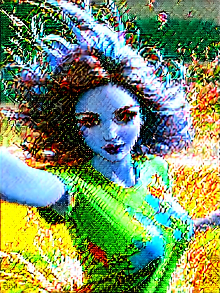 Day scene, close up photo of a indian from top view, (Masterpiece, Best Quality, High Resolution), evening Background, ((Paint Splash, Color Splash, Splash of Ink, Color Splash)), green t-shirt, hour glass body shape,maroon lips, lightly makeup,ultra realistic, realistic, look at viewer (cinematic:1.3), intricate details, (ArtStation:1.2)