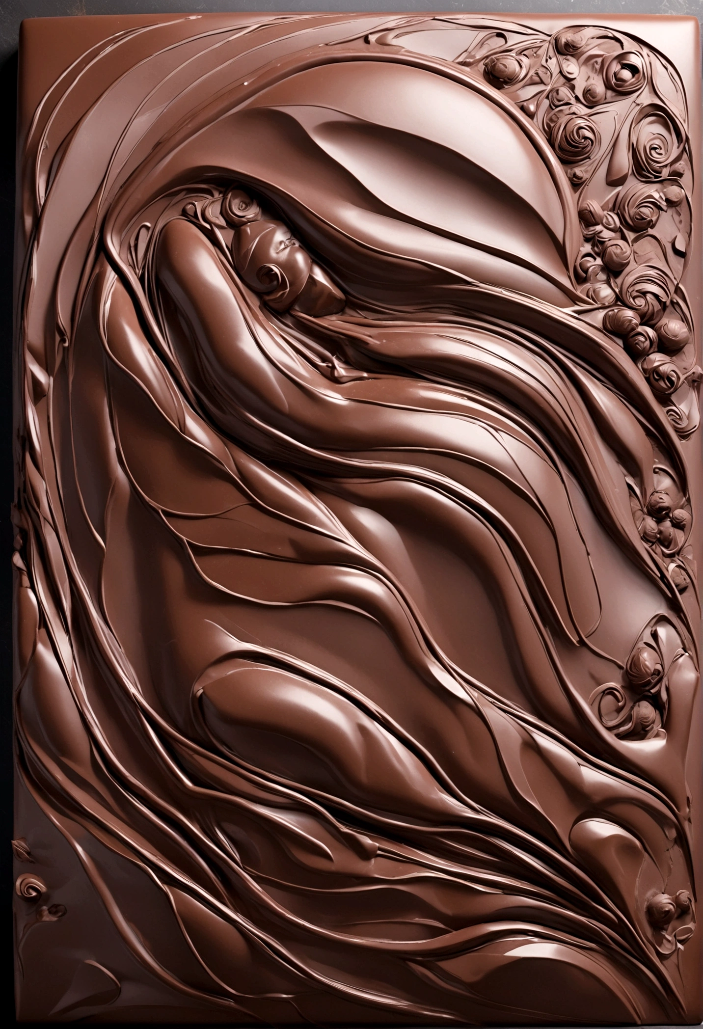 abstrak natural texture in giant chocolate stone 