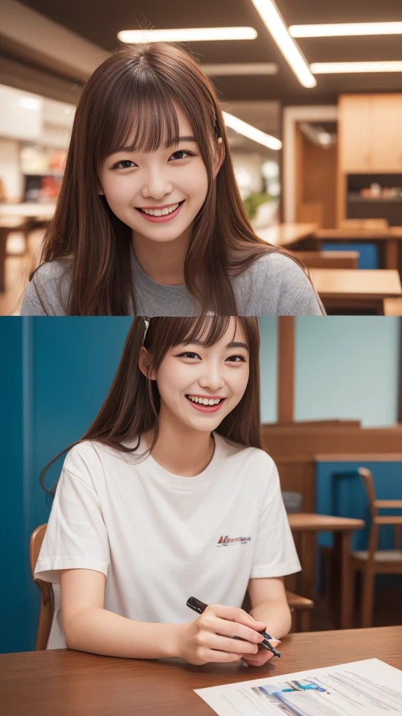 (8K, Ultra-high resolution, Highest quality, Tabletop:1.2),(18-year-old:1.2)、(Insincere laughter)、(avert your eyes)、8K、Japanese girl's life々Beautiful portrait、Photorealistic、Ultra-high resolution、Highest quality、 (Big Breasts, Cleavage:1.2),(Swimsuit :1.3)、(From below:1.2)、Sit on a chair、Arms crossed、(Panty shot:1.2)、(High-end cafe:1.4) break (Natural skin texture、Detailed skin、Hyperrealism、Ultra Sharpness)、Intricate details、Depth of written boundary、Dim lighting、Korean Idol、Nogizaka Idol、38 years、Super huge 、Gravure idol pose、、Fashion model posing、big、Indoor swimming pool、Large protruding breasts、frontage、Stand upright