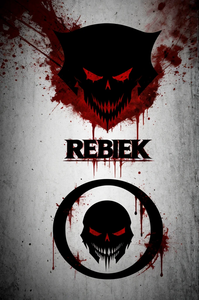 Dark horror red and black logo