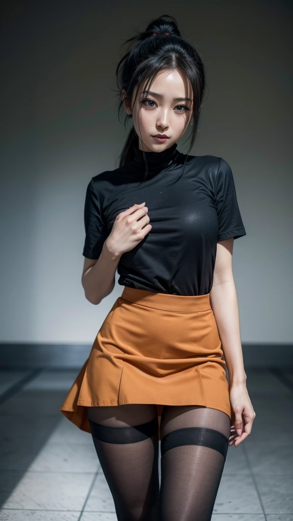 Ino Yamanaka from Naruto wearing pantyhose under her skirt