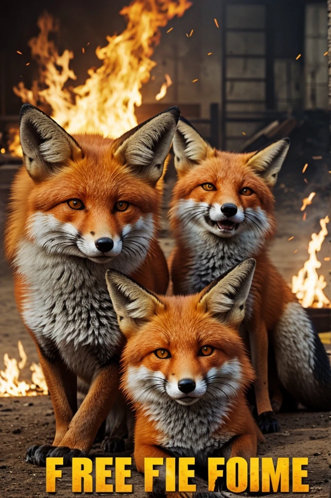 A free fire image that says the Foxes