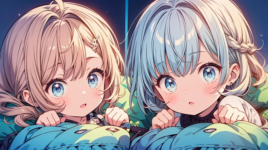 1baby,Highest quality、Masterpiece、Official Art、The best dynamic composition、Newborn boy、Hair light blue