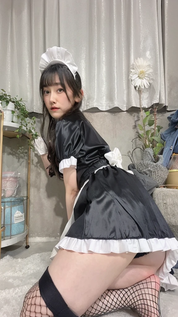 maid clothes,firm chest、