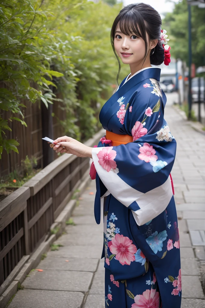 Woman in kimono