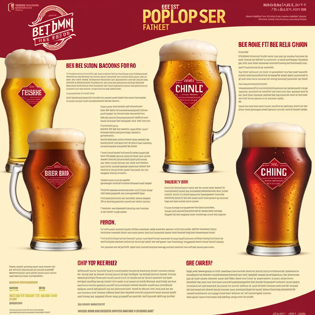((best quality)), beer promotion flyer, asian beauty, cheer post, glasses of beers