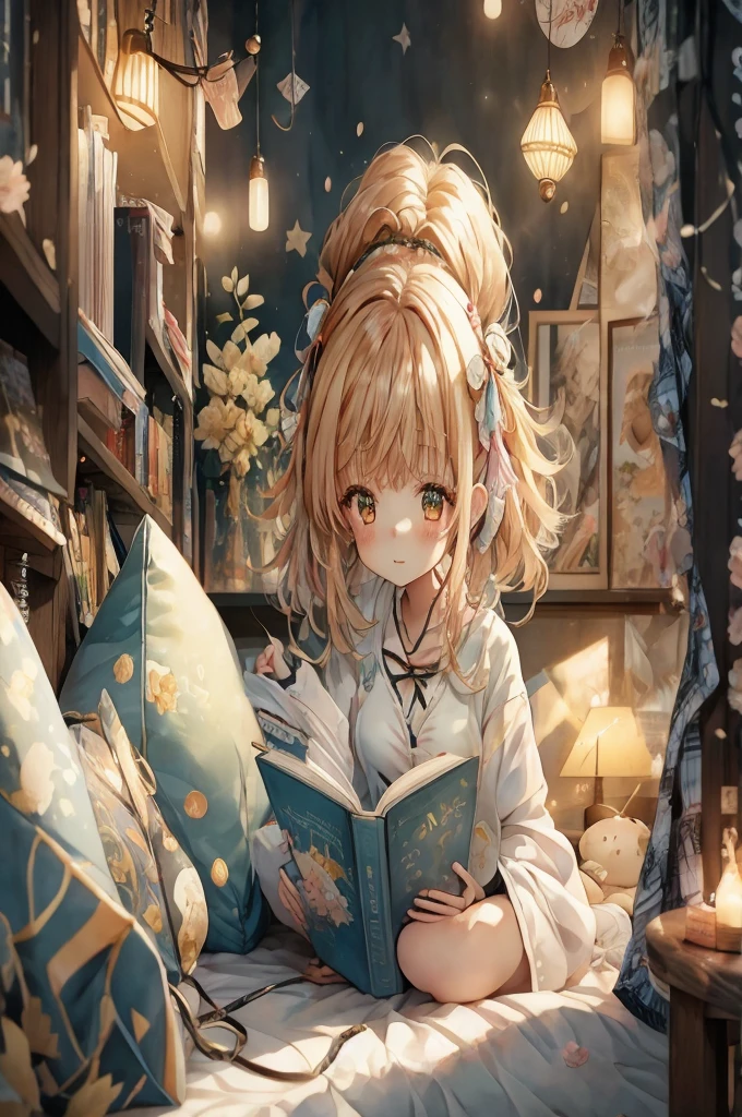 anime girl reading a book in bed with lights on, young anime girl, anime visual of a cute girl, anime art wallpaper 4 k, anime art wallpaper 4k, anime picture, anime art wallpaper 8 k, cute anime girl, anime wallpaper 4k, anime wallpaper 4 k, anime illustration, anime style 4 k, anime aesthetic, high quality anime artstyle