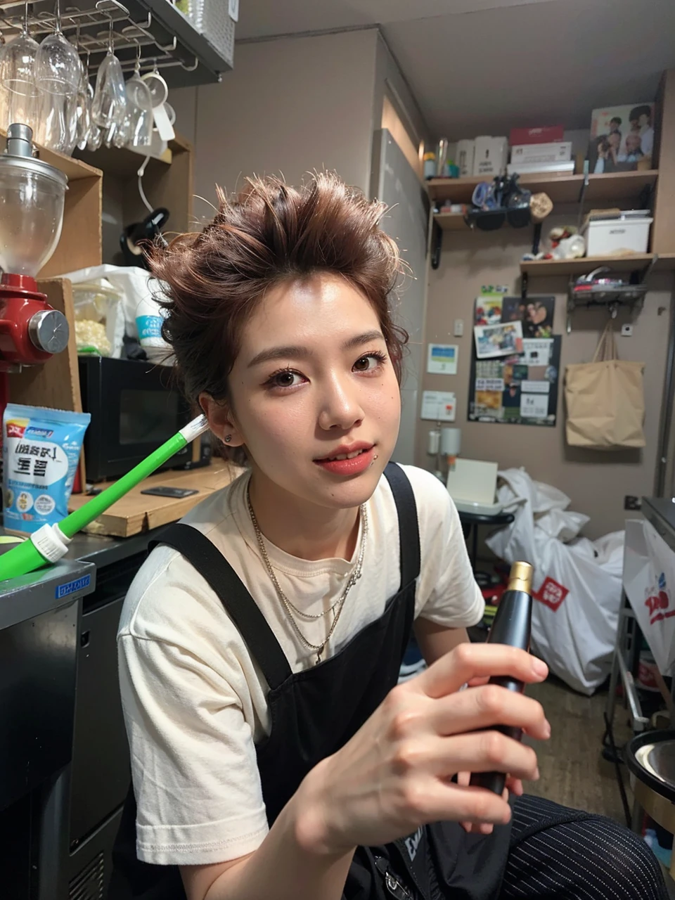 arafed woman Con cabello rojo and a white top posing for a picture, ulzzang, jossi de blackpink, parque roseanne de blackpink, heonhwa choe, sun yunjoo, portrait of jossi de blackpink, con el pelo largo y rojo, sha xi, Jennie rosa negra, kim doyoung, aparcar desde-min, jinyoung shin, Con cabello rojo