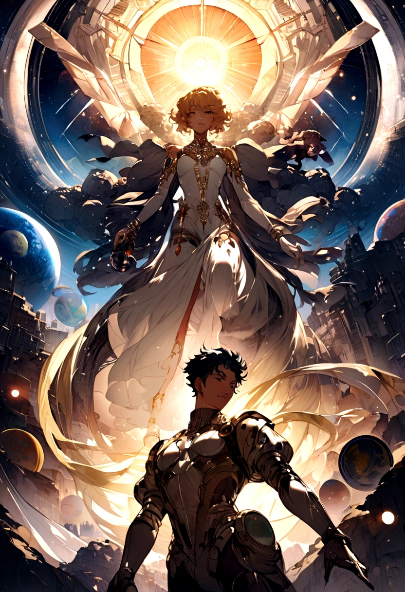 Humanize the planets Mercury and Venus,that they are both men and Venus is bothering Mercury 