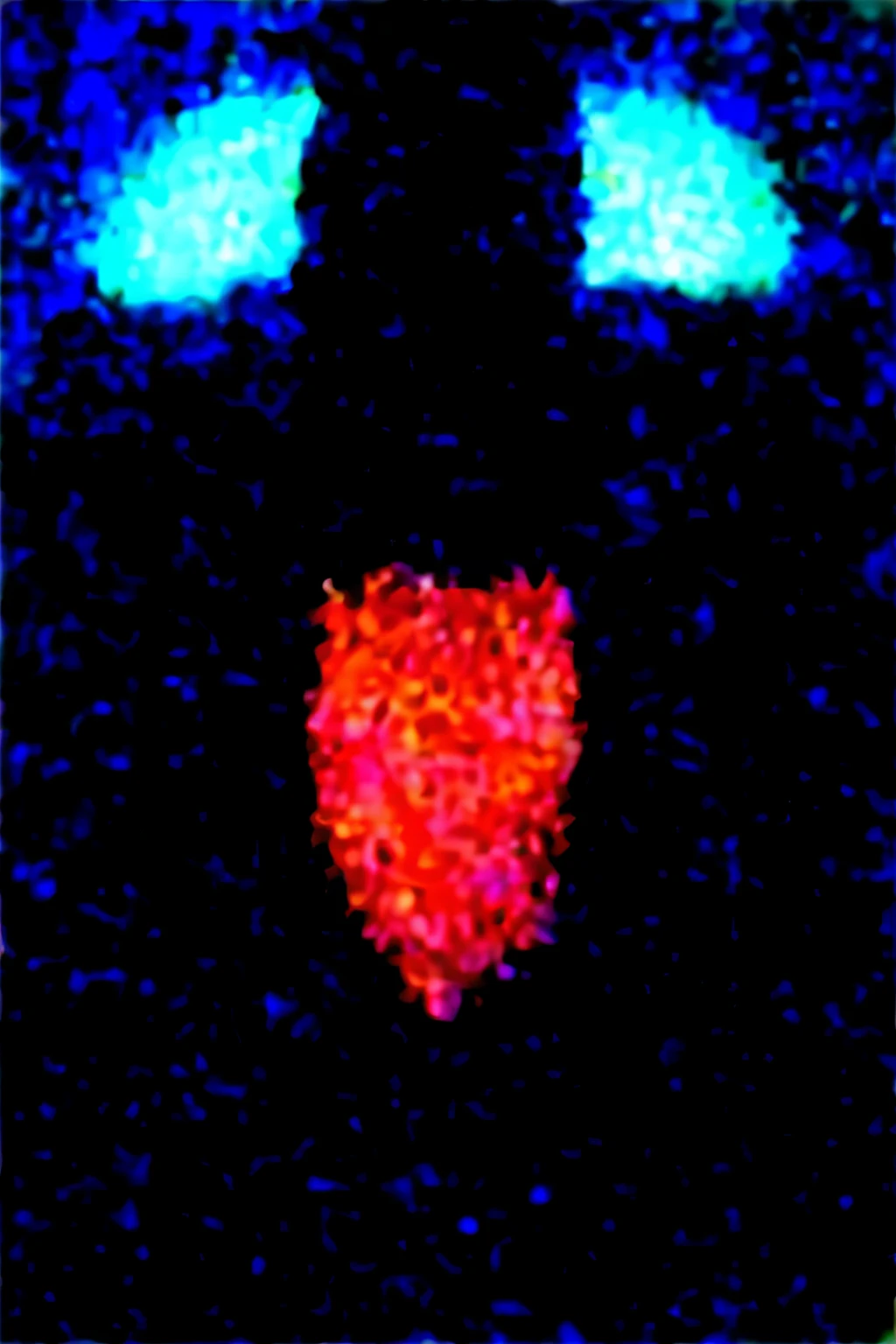 A african anime elf female, shining red, nud, Black and red background, sexy face, Standing sexy pose, Playing vagina, big chest, thicc body