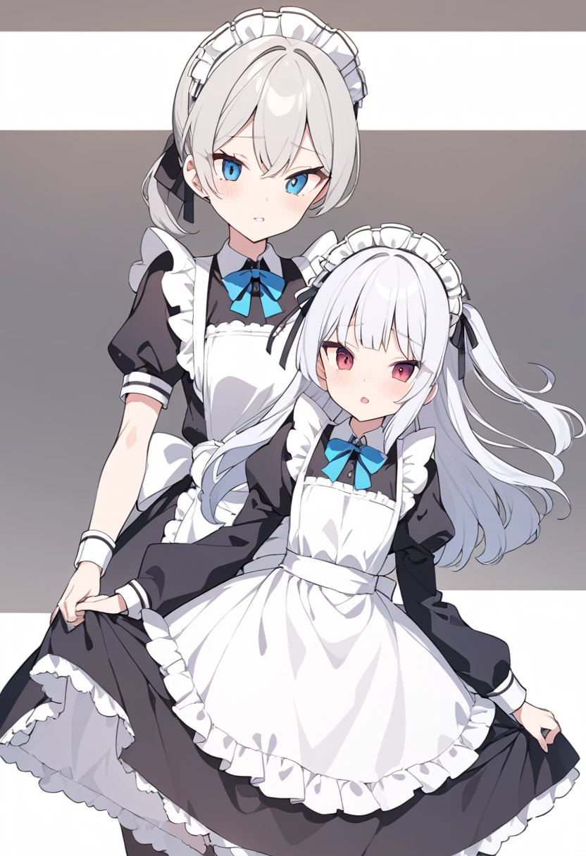 Two maid girls