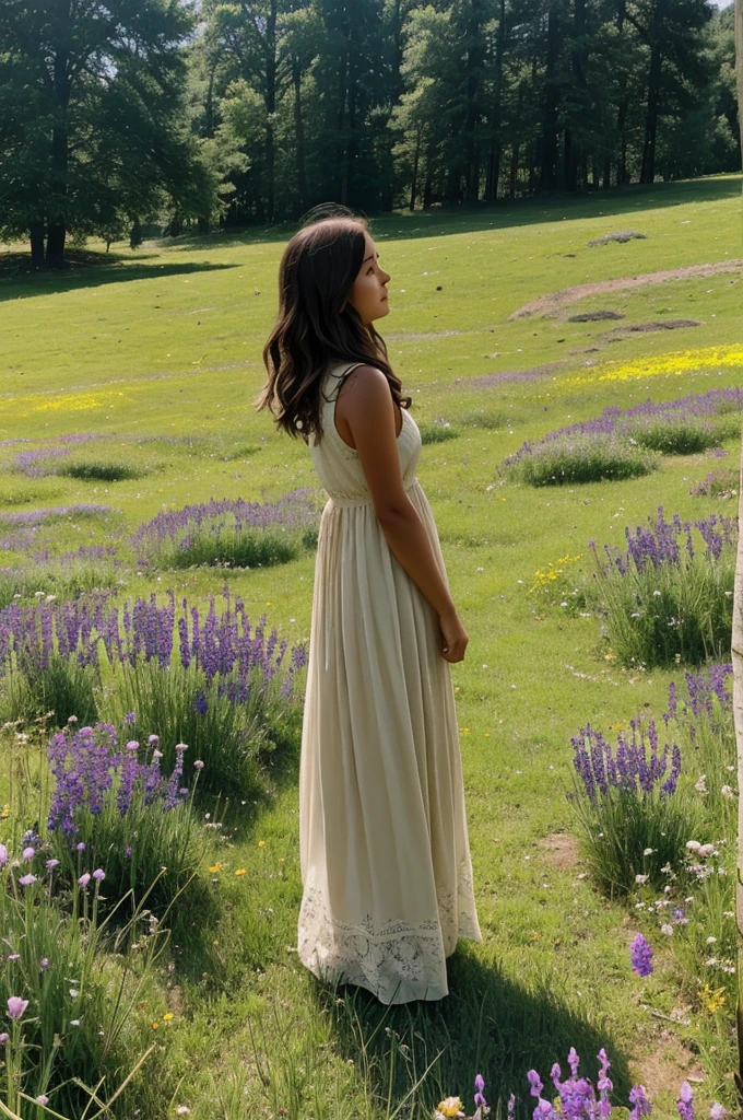 In the quiet village nestled among rolling hills and whispering pines, Mia spent her days chasing butterflies through wildflower-filled meadows.