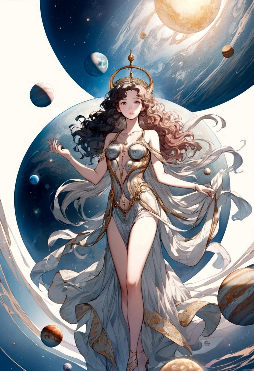Humanize the planets Mercury and Venus,that they are both men and Venus is bothering Mercury