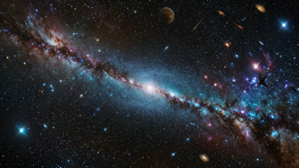 masterpiece, best quality, high quality, extremely detailed CG unity 8k wallpaper, Depth of Field, HDR,,Photorealistic,extremely detailed, Intricate, High Detail, universe, space, galaxy, stars, planets, astronomy, cosmos, celestial, nebula, black hole, solar system, cosmic rays, supernova, deep space, astronomical objects