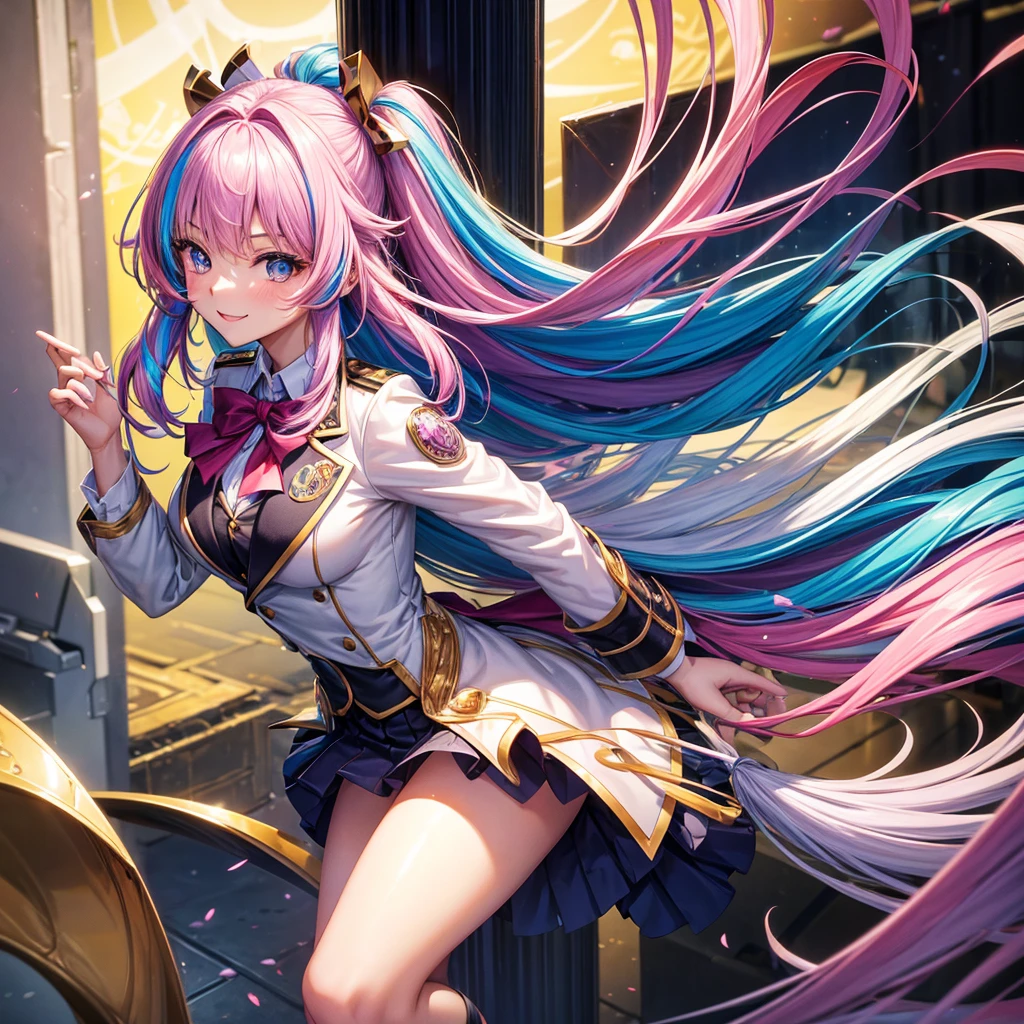 1girl,pink hair, open forehead, housewife, in the kitchen, blue eyes, slim waist, 20 years old, long legs, adult, correct anatomy, best quality, detailed eyes, high-quality hair, 2 eyes, 2 hands, correct leg anatomy, 2 legs, correct hand anatomy, long eyelashes, beautiful lips, lots of details, an adult beauty