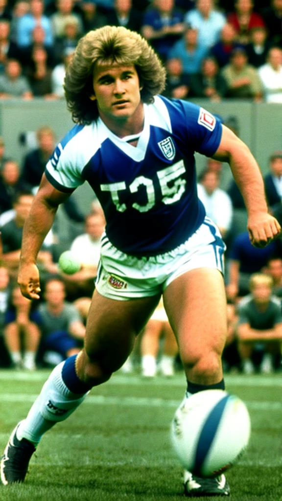doly parton playing rugby union running with the football