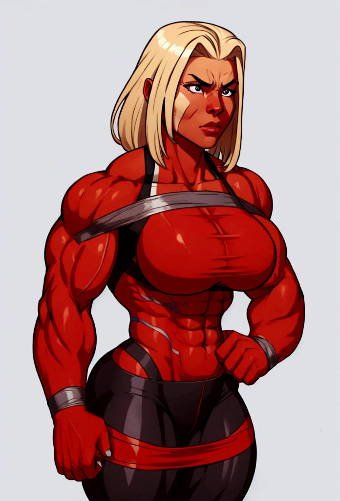 huge  muscle woman chloe at your bumped muscles  tied tapes