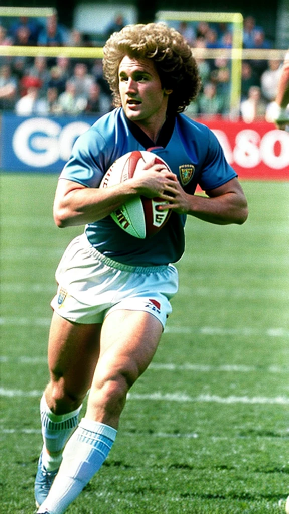 doly parton playing rugby union running with the football