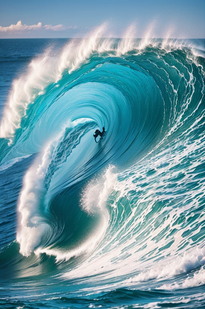 Ocean wave painting digital art