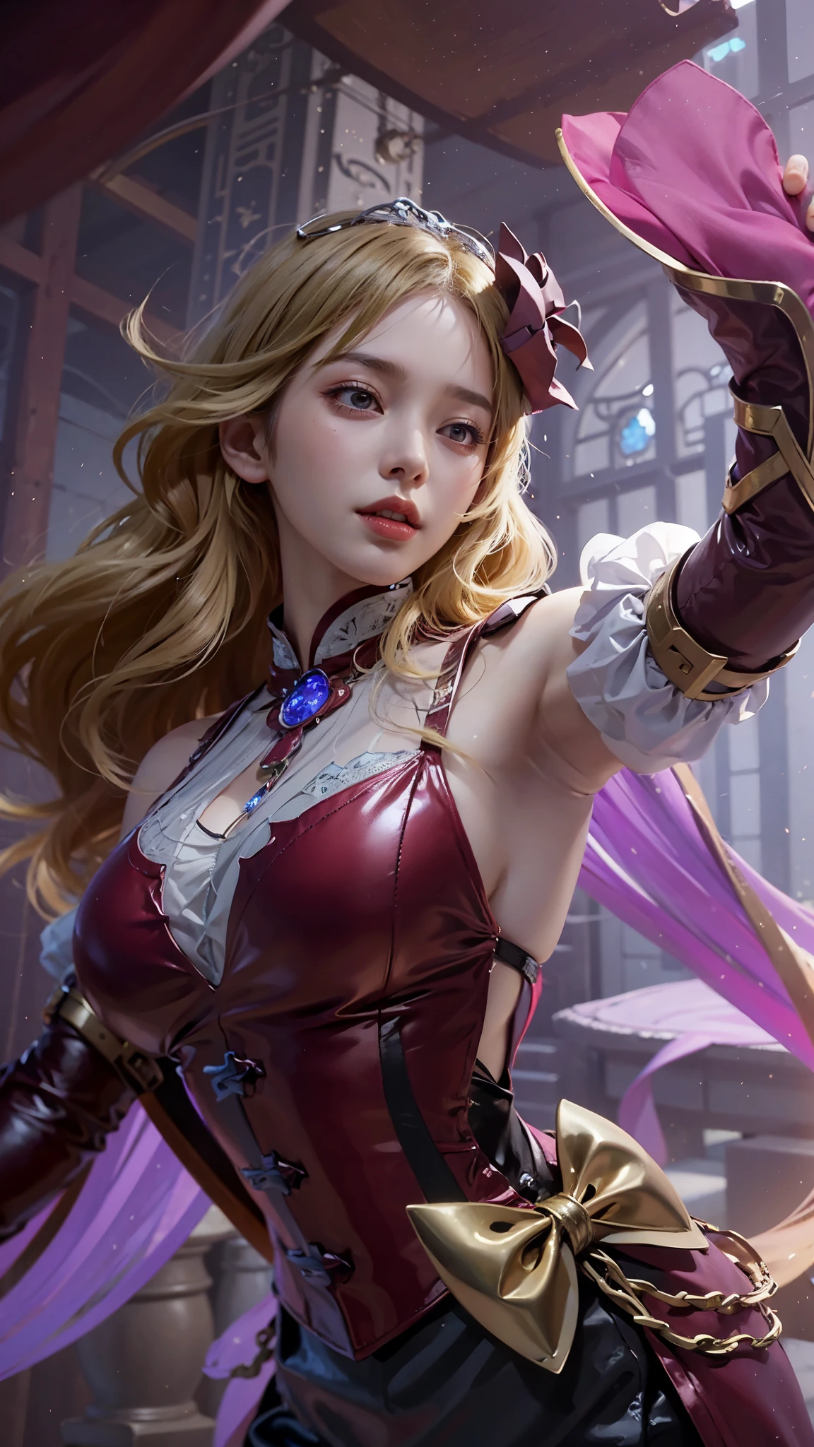 a close up of a 4 girls , blonde hair babe, big booobs , shadowbringers cinematic, 4 k detail fantasy, a beautiful fantasy empress, game cg, xianxia fantasy, xianxia hero, 2. 5 d cgi anime fantasy artwork, cinematic goddess close shot, ruan jia and artgerm, wow 4 k detail fantasy, hyperdetailed fantasy character