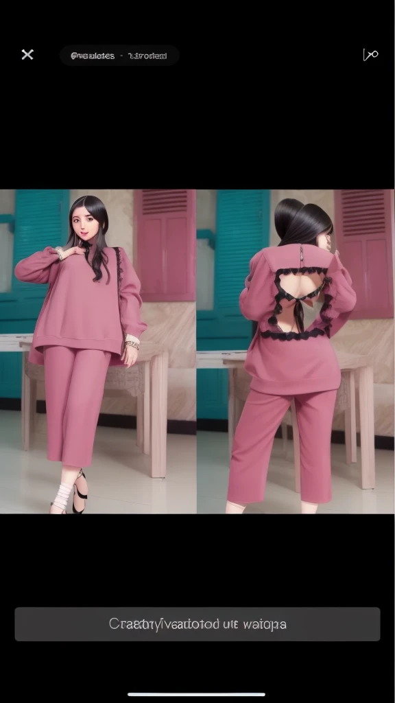 (RAW photo:1.2), (photorealistic:1.4),(masterpiece:1.3),(best quality:1.4),
dreamlike,
(detailed eyes),(detailed facial features), (detailed clothes features),
skin tight, (shiny skin),(slender girl),(slim girl),
1girl, ((full body)),solo,
cute, innocent, smlie,
VirtualGirl-Aim, (medium breasts), bangs, straight hair, long hair, black hair, black eyes, crystal pendant,
grey sweater,hip skirt,high-heeled shoes,