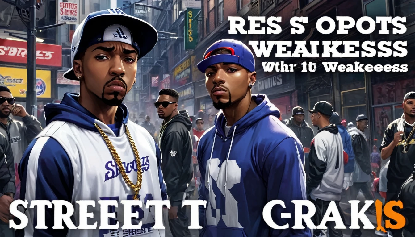 Rap track covers on this subject "street, Sports, Weaknesses"