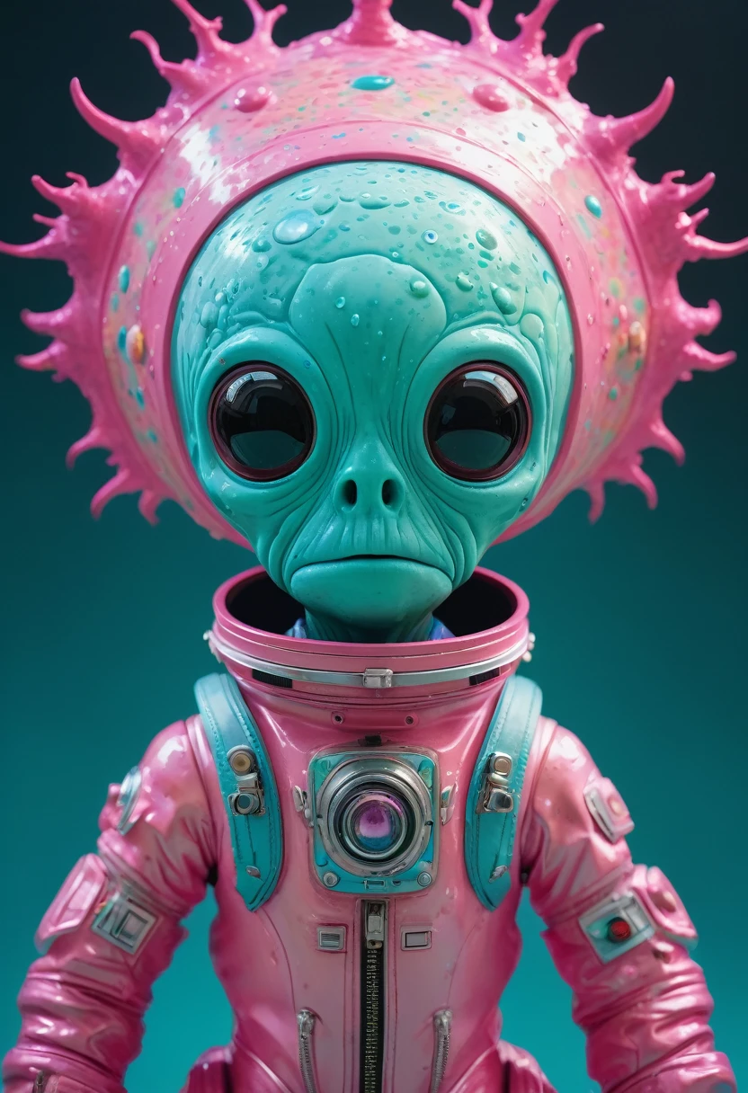 8K, ARTISTIC photogrAphy, best quAlity, mAsterpiece: 1.2), A (potrAit:1.2) Don Bluth Style  ASTRONAUT Cthulhu pink Toon Doll, full body RAW candid cinema, cyan hair, 16mm, color graded portra 400 film, remarkable color, ultra realistic, sad admosphere, dark lighting, oppressive atmosphere, depressive colors, kodak portra 400, photograph,r, Natural Light,  Pinhead lighgts, blur reflection, Brush Strokes, Smooth, abstract, Splatter, Oil On Canvas, rainbow colors, fractal isometrics details bioluminescens : a stunning realistic photograph of wet bone structure, 3d render, octane render, intricately detailed, titanium decorative headdress, cinematic, trending on artstation | Isometric | Centered