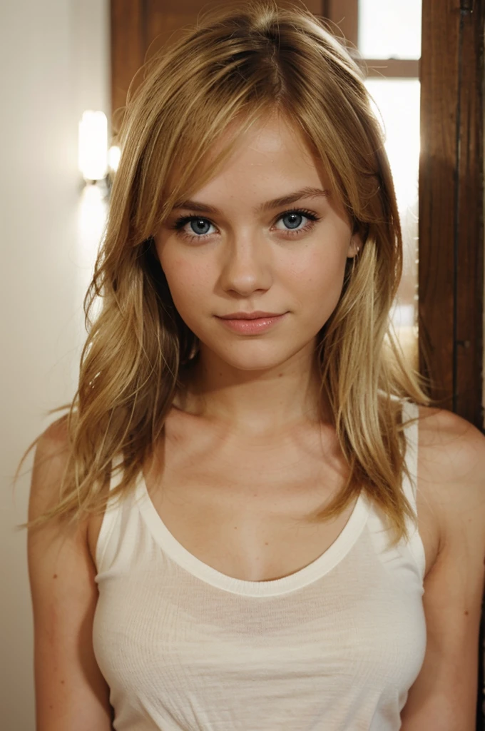 A cute blonde girl